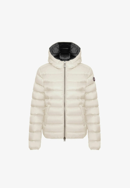 COLMAR DONNA CORTO BIANCO CON CAPPUCCIO